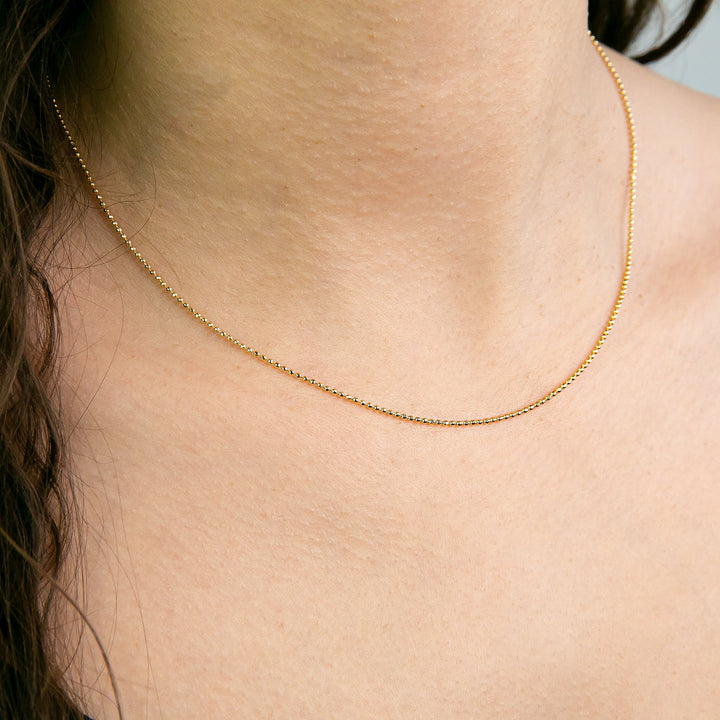 Corsica Diamond Cut Ball Necklace