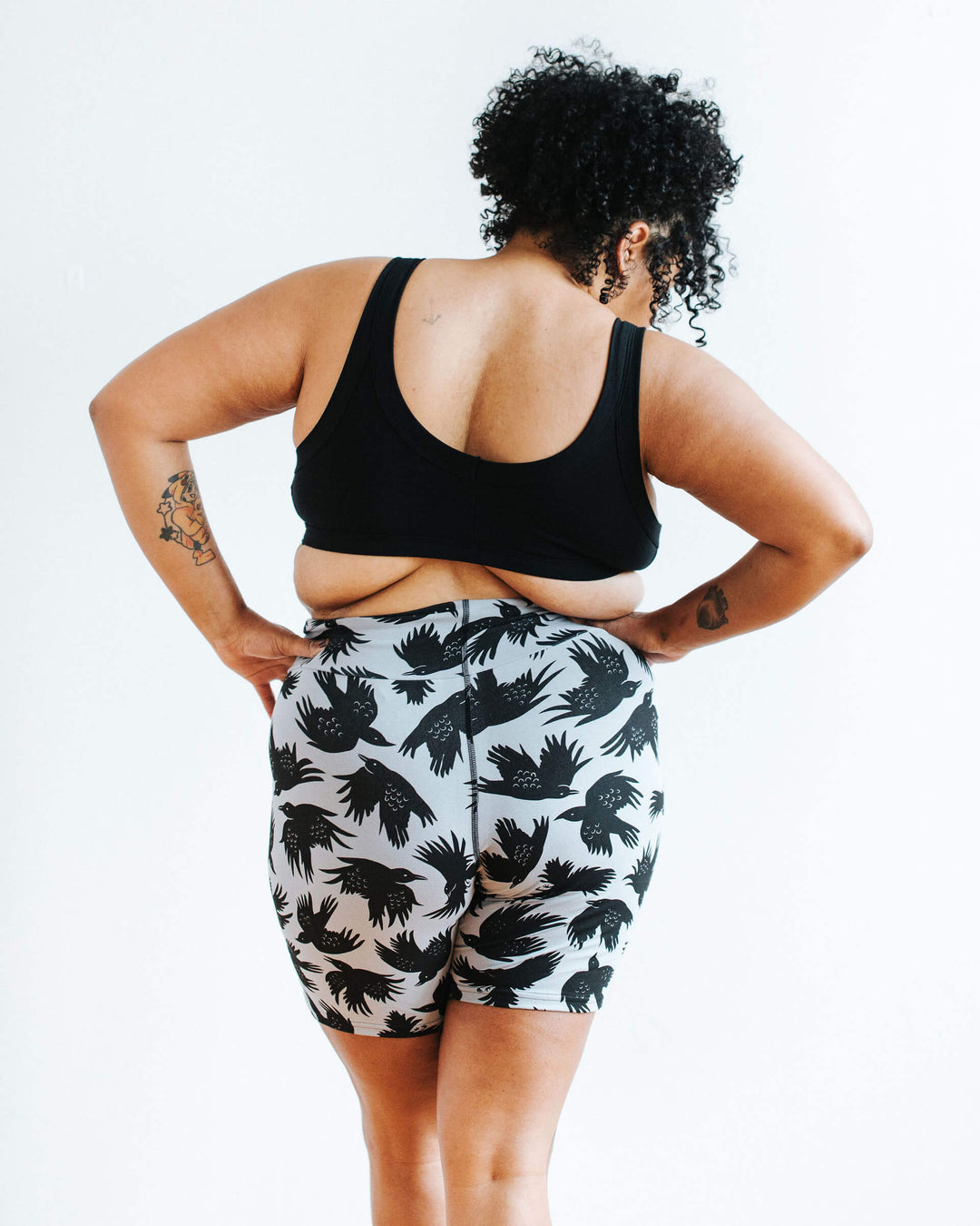 High Rise Bike Shorts So it Crows
