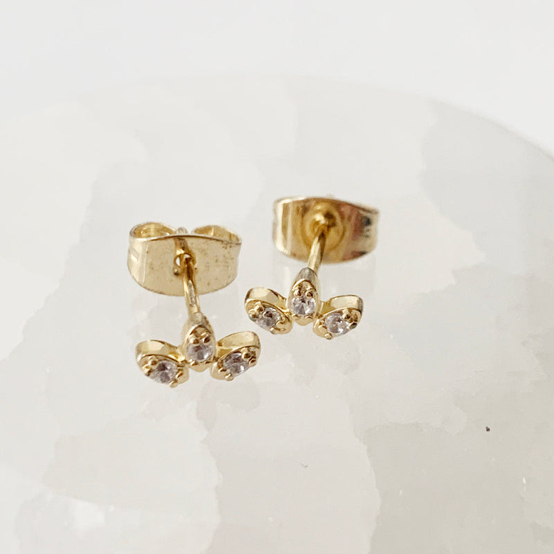 Crystal Lotus Studs