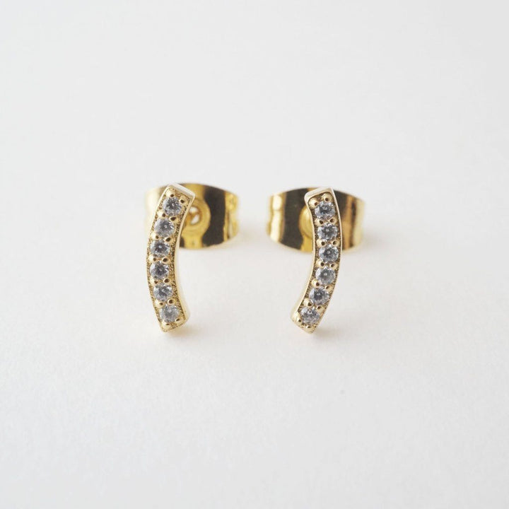 Crystal Arc Earrings