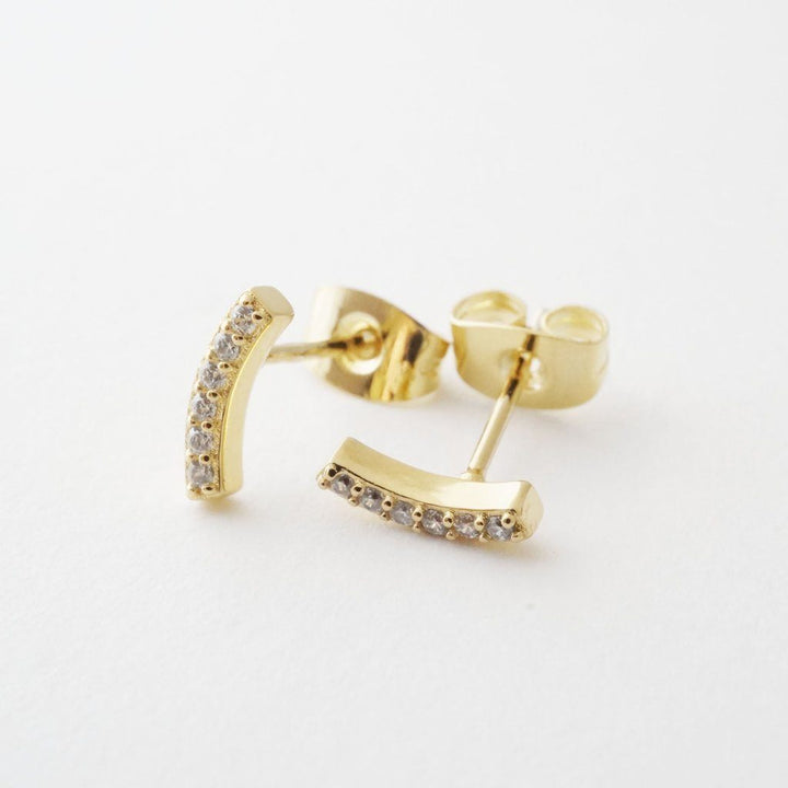 Crystal Arc Earrings
