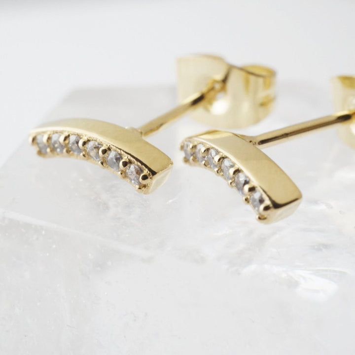 Crystal Arc Earrings