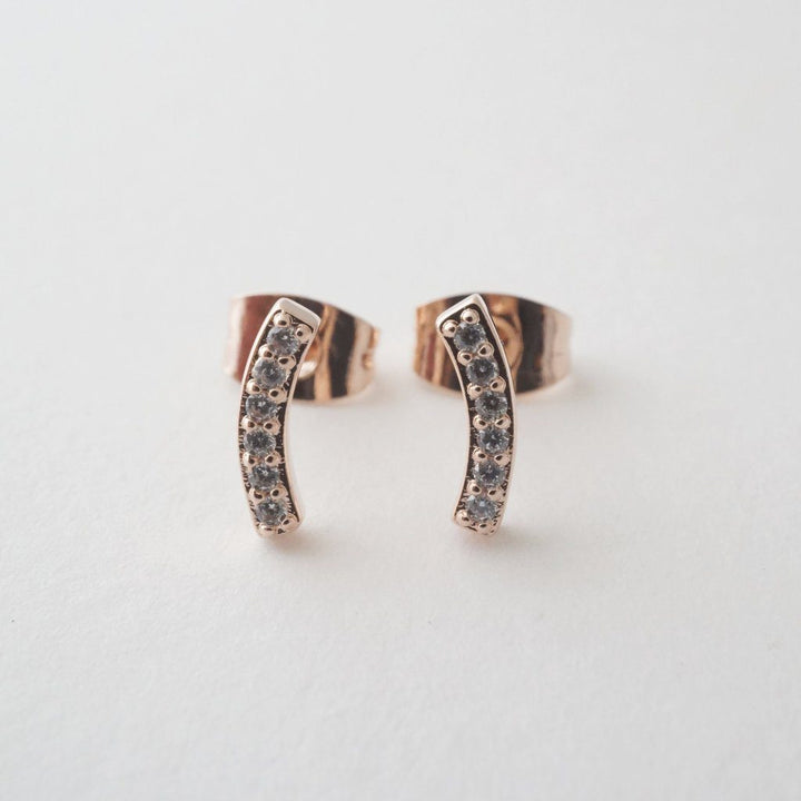 Crystal Arc Earrings