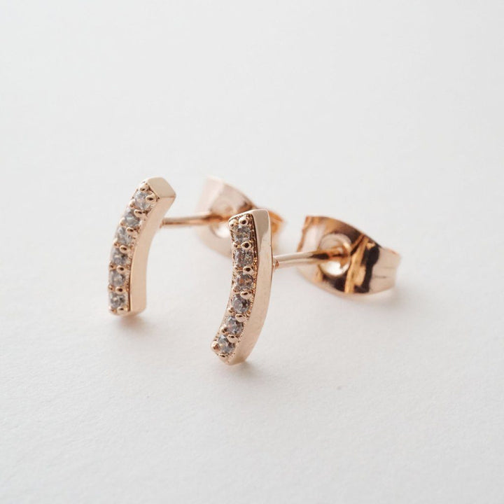 Crystal Arc Earrings