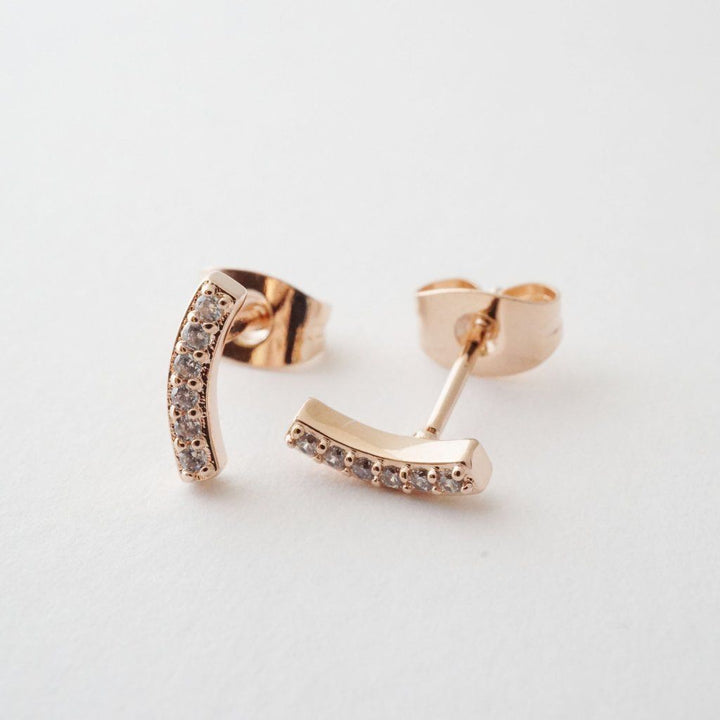 Crystal Arc Earrings