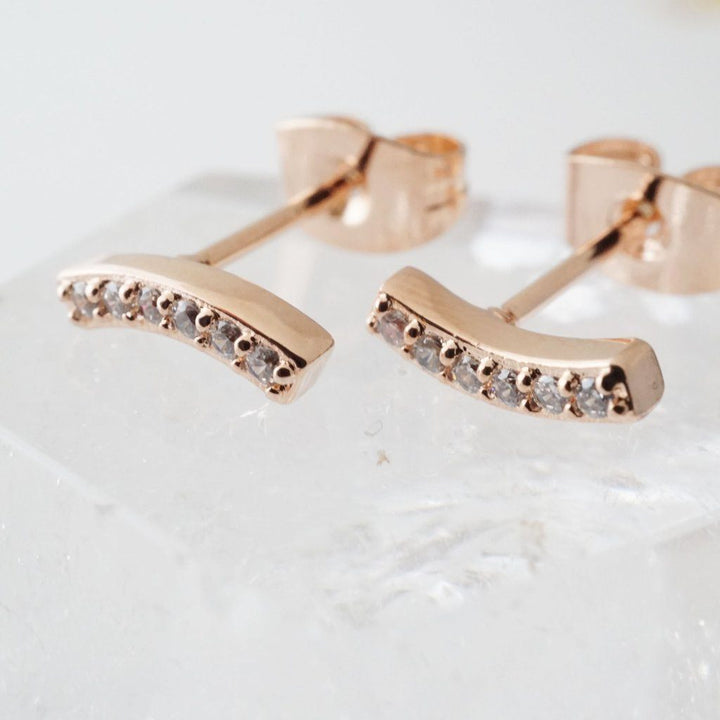 Crystal Arc Earrings