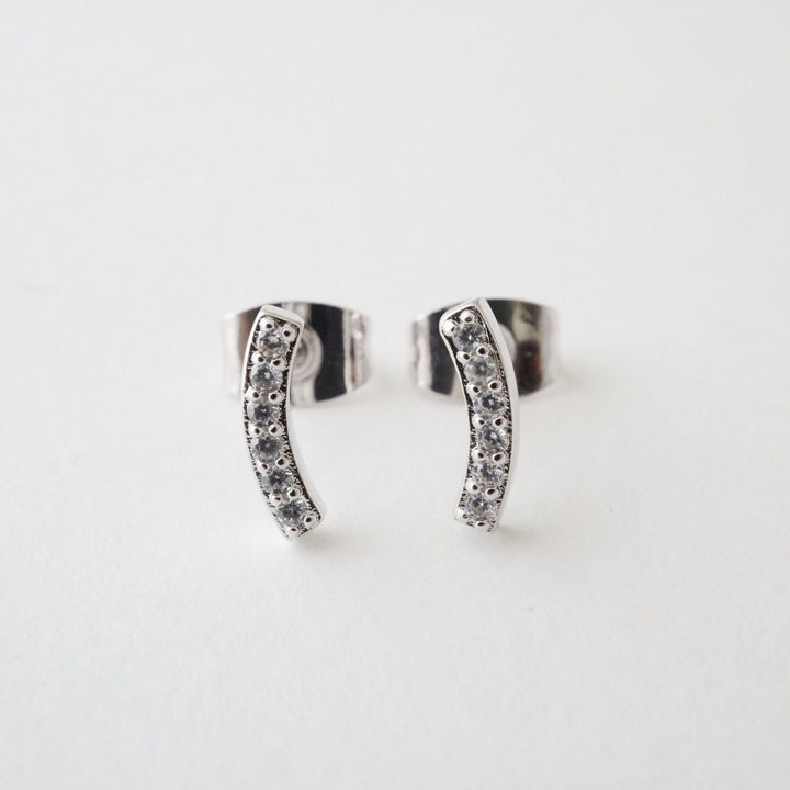 Crystal Arc Earrings