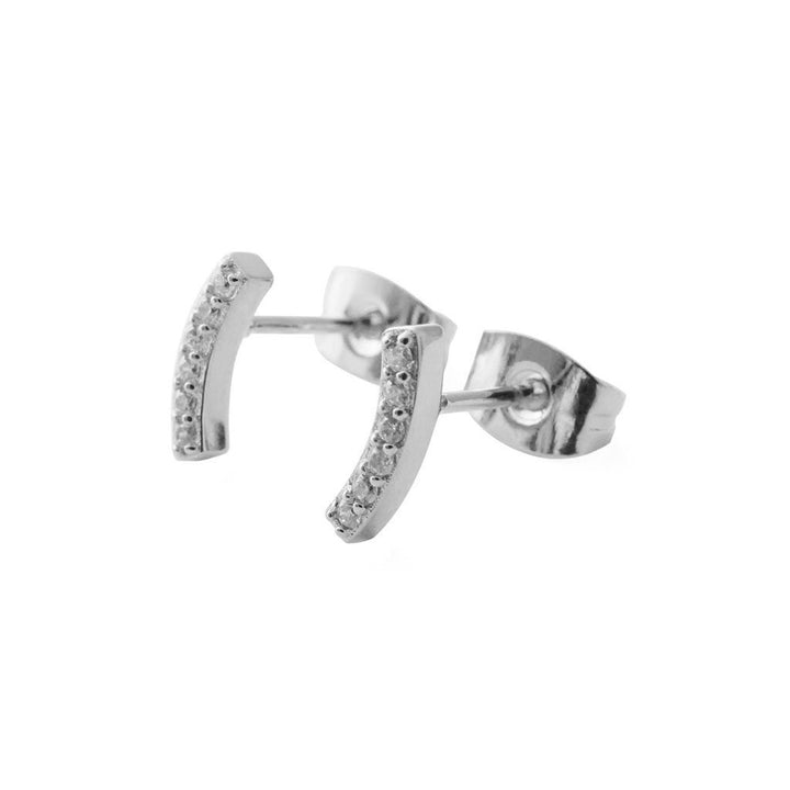 Crystal Arc Earrings
