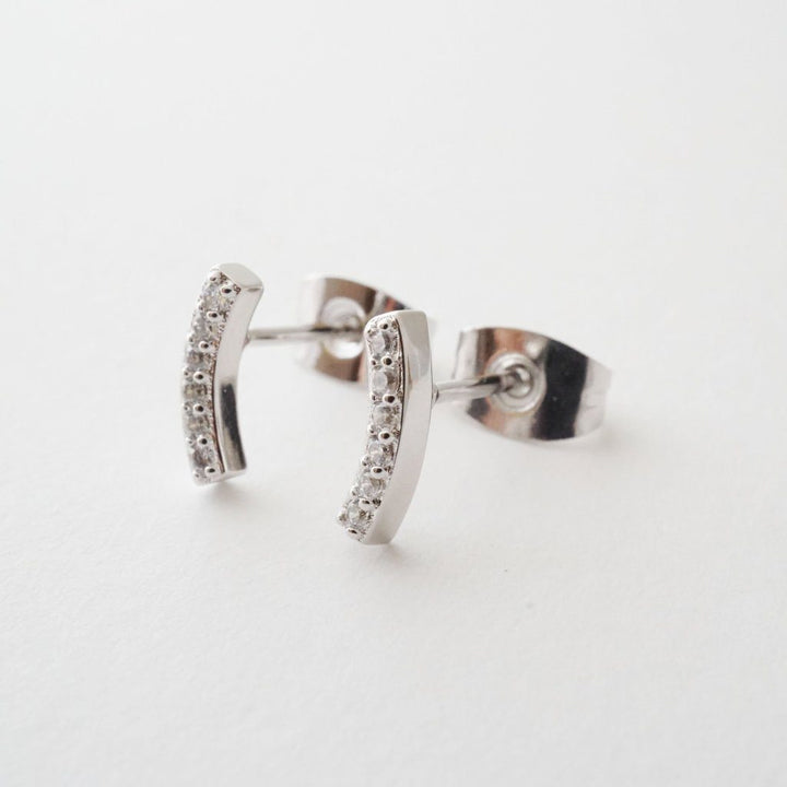 Crystal Arc Earrings