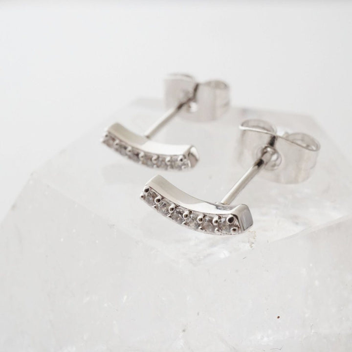 Crystal Arc Earrings