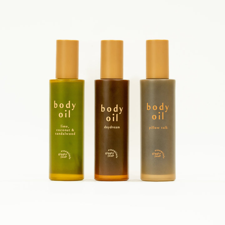 body oil • pick from 3 essential blends • 100% natural, nothing synthetic • 3.4 oz
