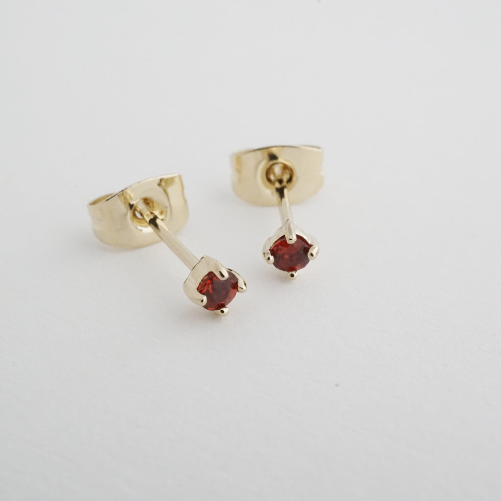 Tiny Birthstone Studs