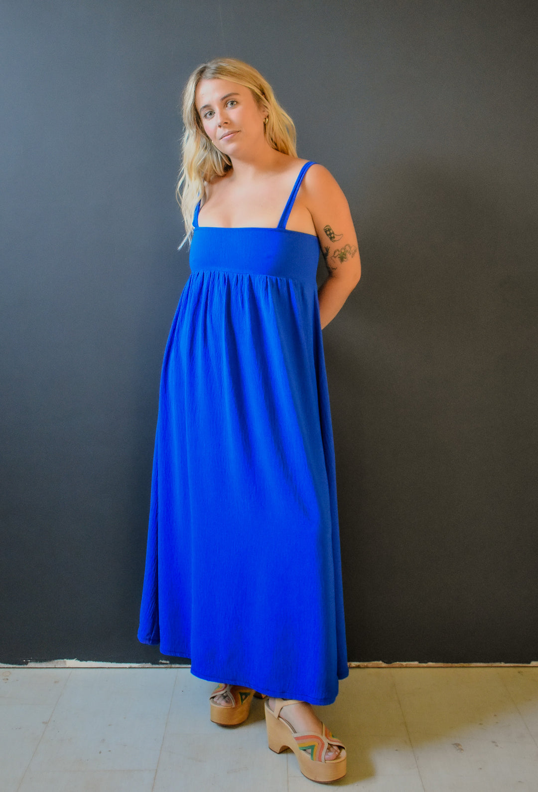 Tulip Dress in Ultra Blue
