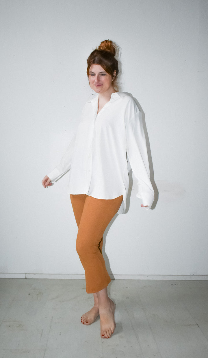 Doppel Pant in Camel Rib