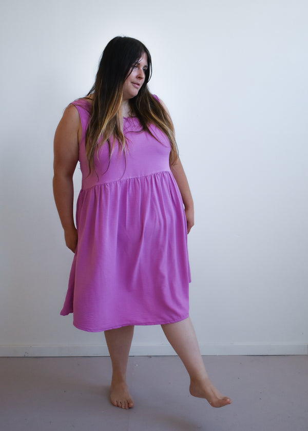 Meredith Dress in Vibrant Orchid