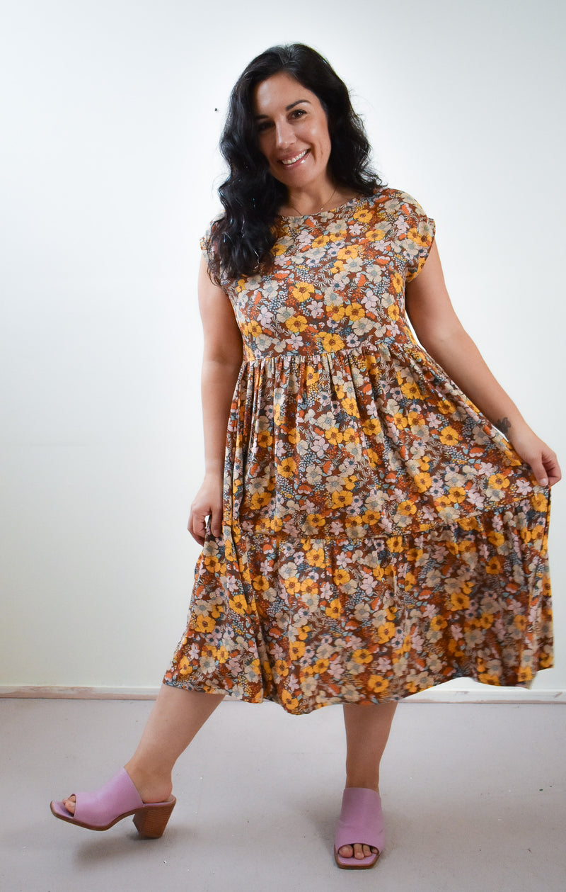 Prism Dress in Saffron Floral