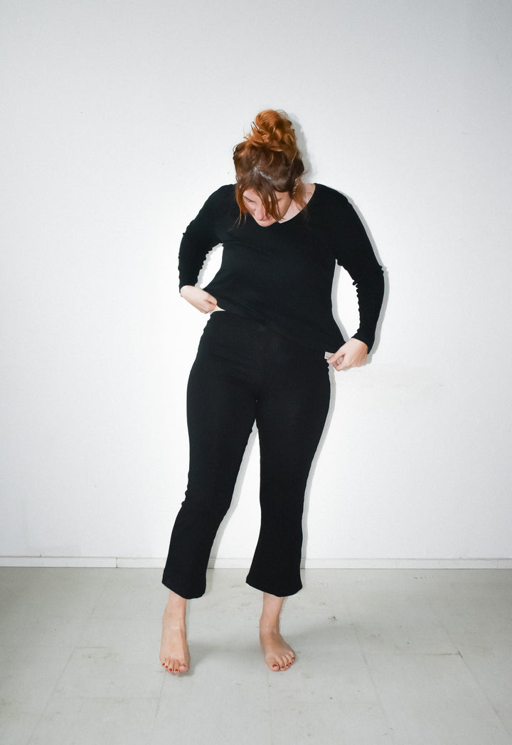 Doppel Pant in Onyx Knit