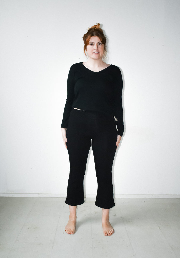 Doppel Pant in Onyx Knit