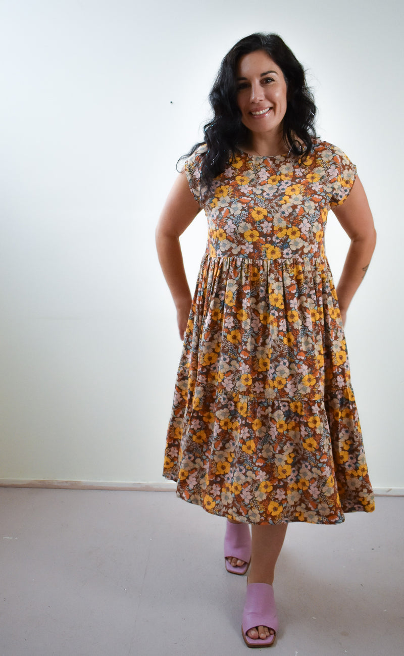 Prism Dress in Saffron Floral