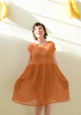 Florence Dress in Sunburst Leonotis