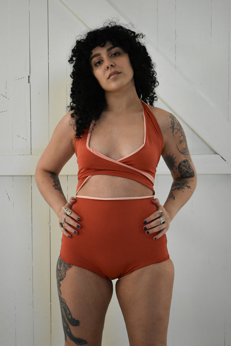 Selka Swimsuit in Desert Clay