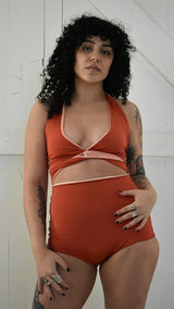 Selka Swimsuit in Desert Clay