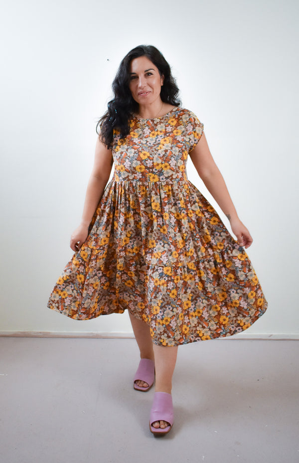 Prism Dress in Saffron Floral