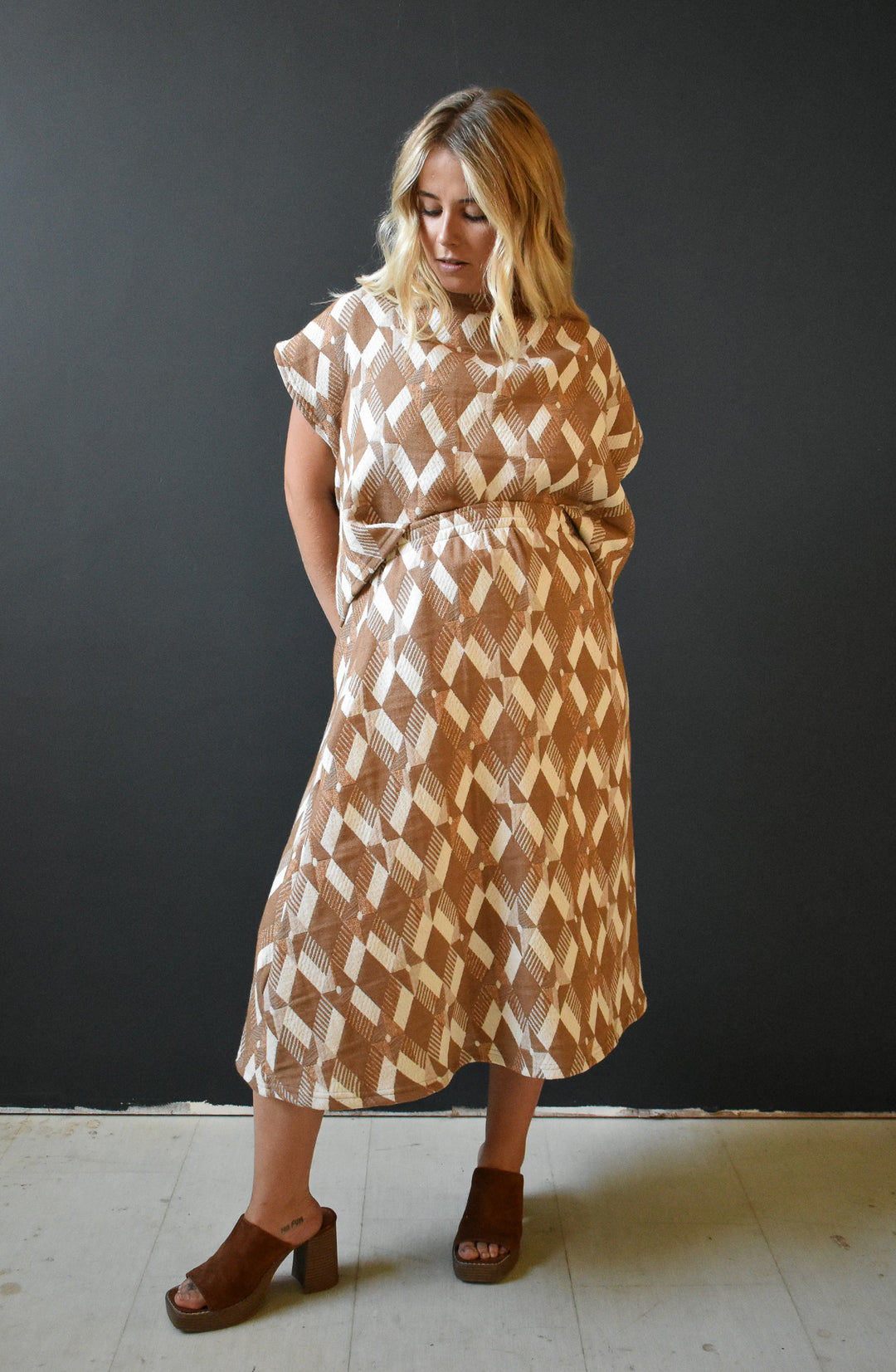 Quilted Flounce Crop