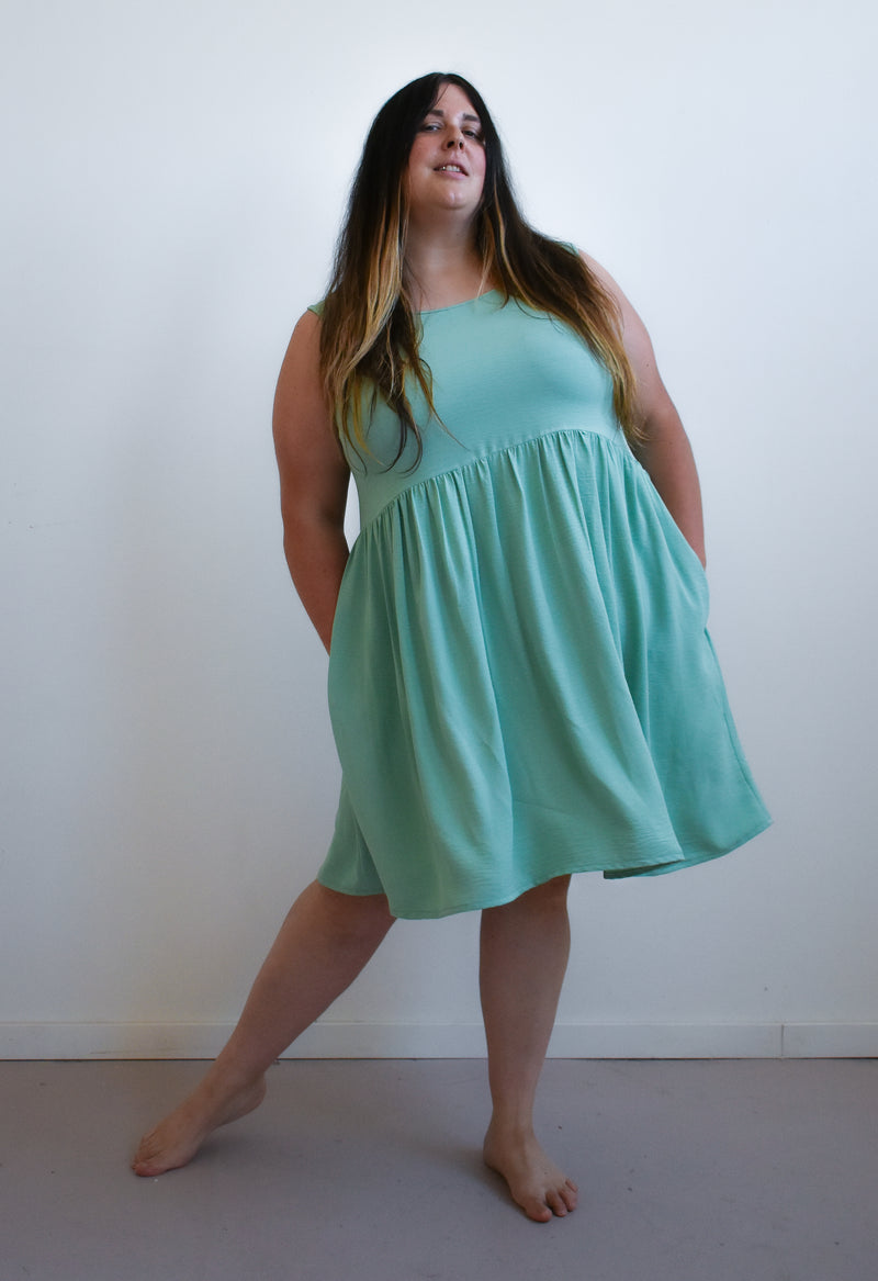 Meredith Dress in Lagoon