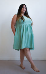 Meredith Dress in Lagoon