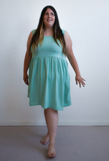 Meredith Dress in Lagoon