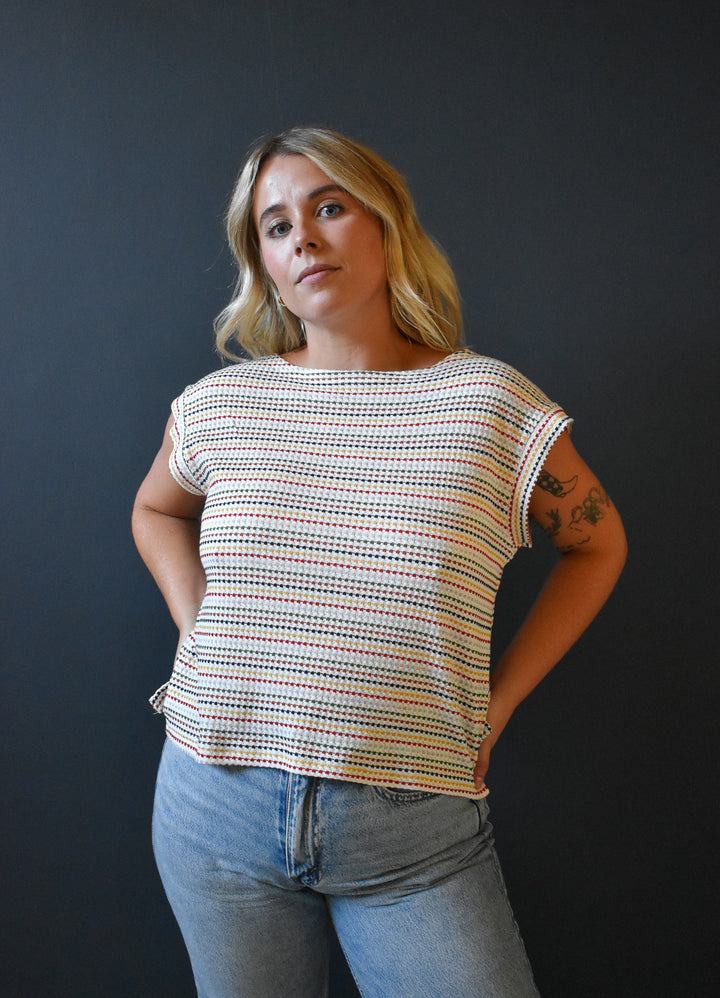 Ellen Cap Sleeve in Confetti