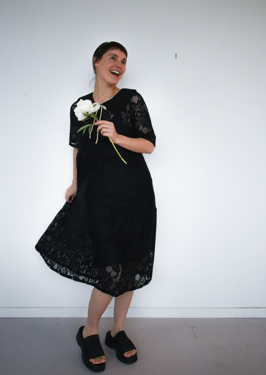 Elise Dress in Onyx