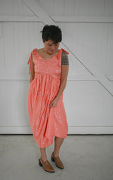 Aisley Dress in Coral Leopard
