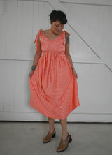 Aisley Dress in Coral Leopard