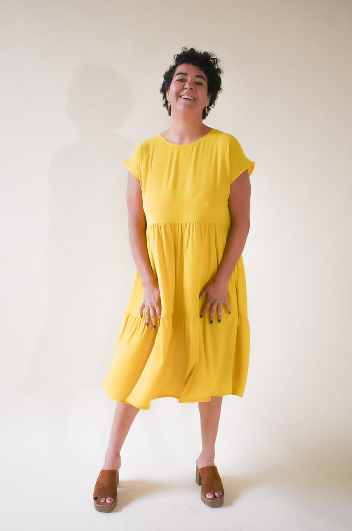 Prism Dress in Saffron