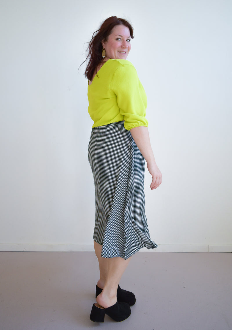 Eva Midi Gingham Skirt