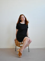 Sammy T-Shirt Dress in Black