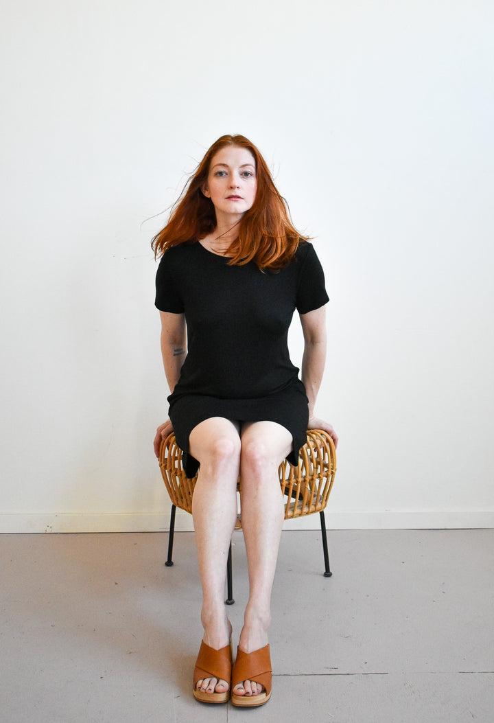 Sammy T-Shirt Dress in Black