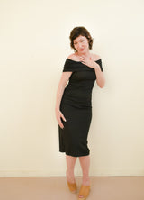 Nora Midi Dress in Black
