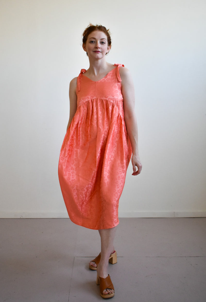 Aisley Dress in Coral Leopard