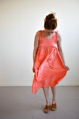 Aisley Dress in Coral Leopard
