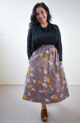 Eva Midi Skirt in TOTALLY BESTIES Bellflower