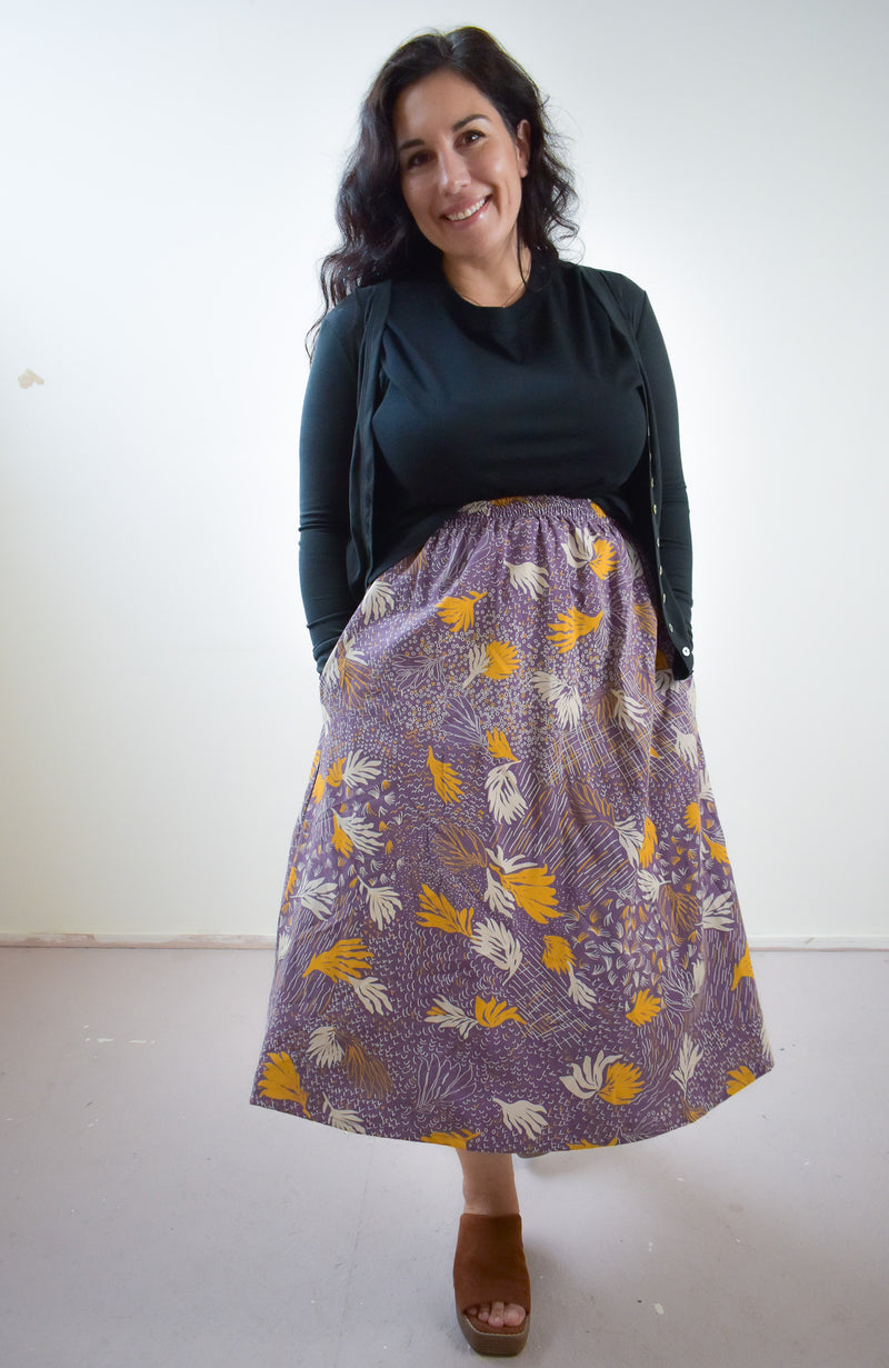 Eva Midi Skirt in TOTALLY BESTIES Bellflower