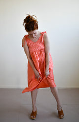 Aisley Dress in Coral Leopard