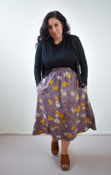 Eva Midi Skirt in TOTALLY BESTIES Bellflower