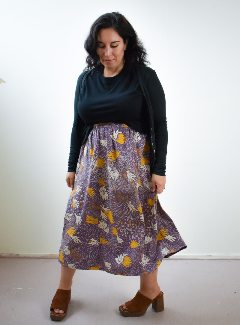 Eva Midi Skirt in TOTALLY BESTIES Bellflower