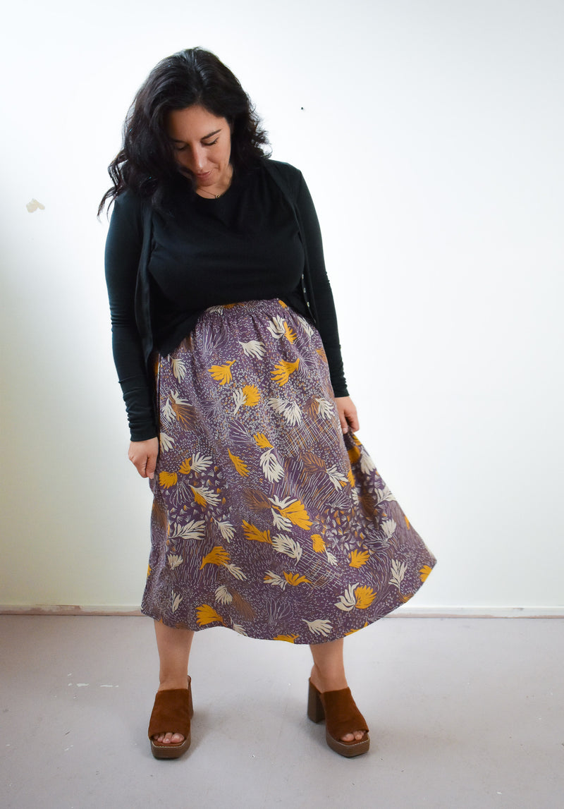 Eva Midi Skirt in TOTALLY BESTIES Bellflower