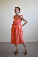 Aisley Dress in Coral Leopard