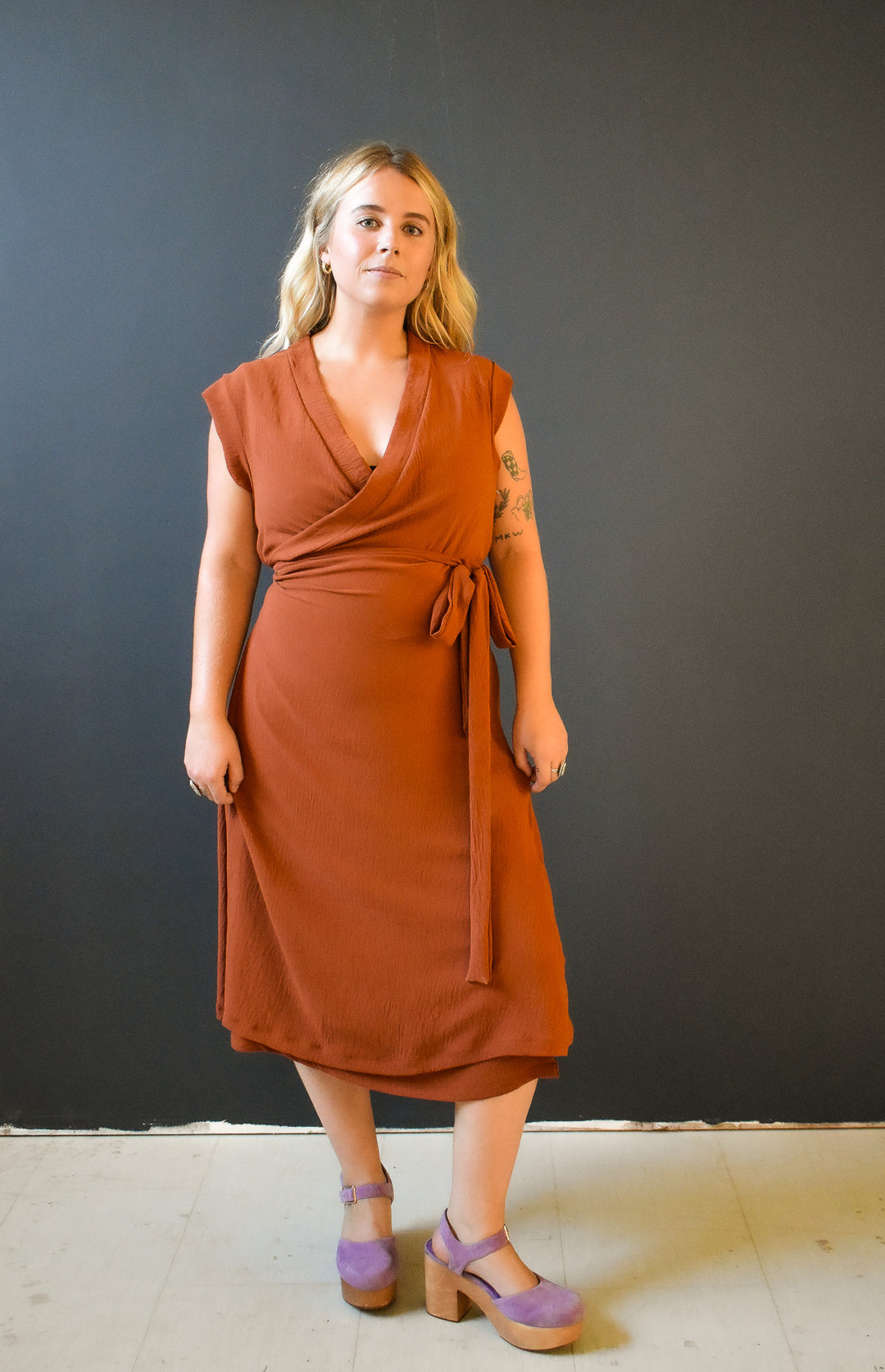 Francis Dress in Brick